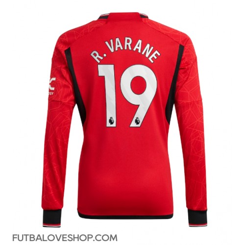 Dres Manchester United Raphael Varane #19 Domáci 2023-24 Dlhy Rukáv